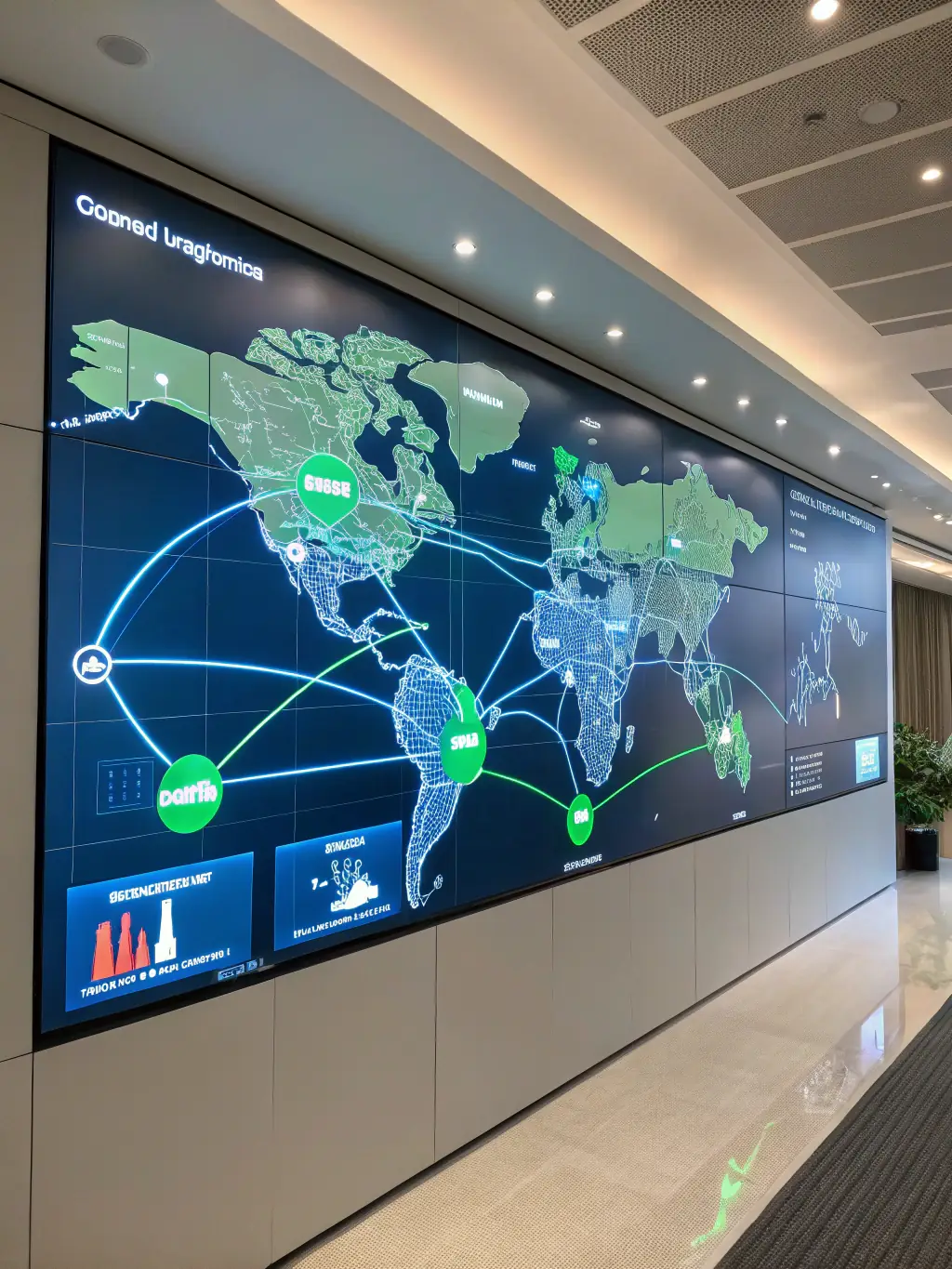 A visual representation of a supply chain network, illustrating optimized logistics and resource allocation for a commodity-driven business.